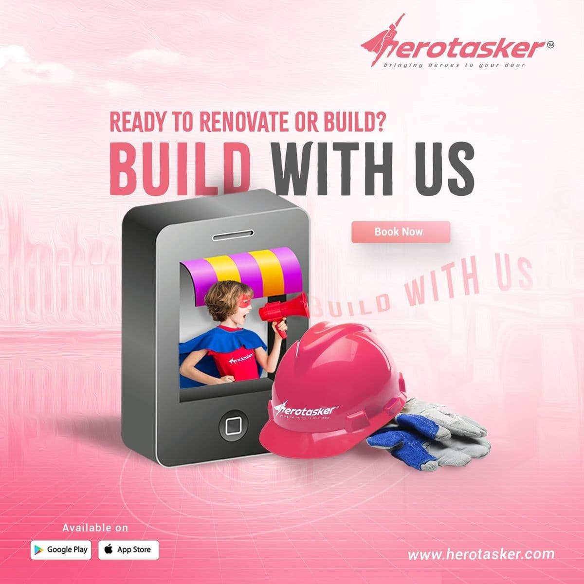 HeroTasker community of tradespeople and customers