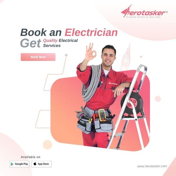 Electrician answering a phone call before heading out on a job